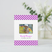 Uitnodiging van de Dot Party van Black and Pink (Staand voorkant)