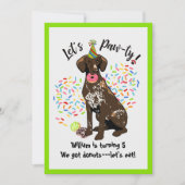 uitnodiging van de Duitse partij Short Hazard Poin (Voorkant)