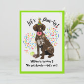 uitnodiging van de Duitse partij Short Hazard Poin (Staand voorkant)