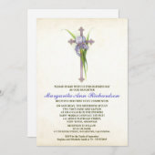 Uitnodiging van de eerste Heilige Communie - elega (Voorkant / Achterkant)