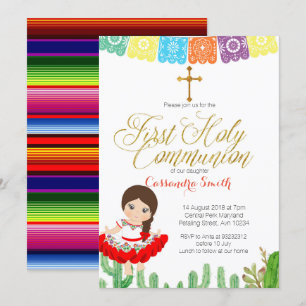 Uitnodiging van de eerste Heilige Communie van Cac