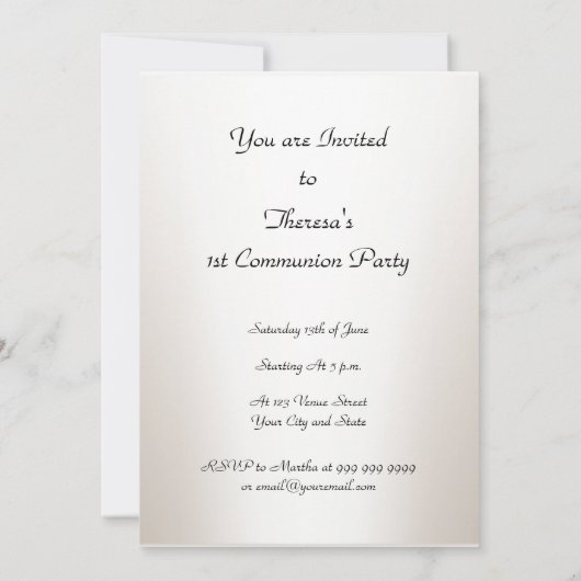 Uitnodiging van de eerste Heilige Communistische P (Achterkant)