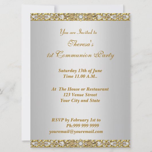 Uitnodiging van de eerste Heilige Communistische P (Achterkant)