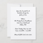 Uitnodiging van de Egyptische Hieroglyphs Pharoh's (Achterkant)