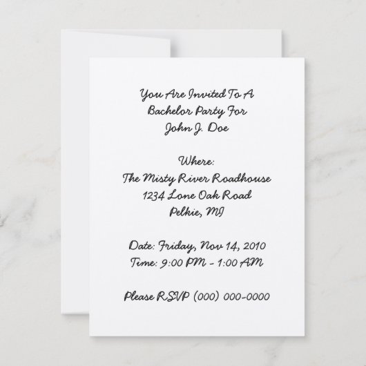 Uitnodiging van de Egyptische Hieroglyphs Pharoh's (Achterkant)