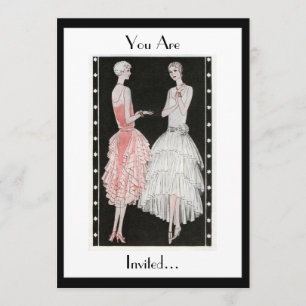 Uitnodiging van de Elegant Black and White Party u