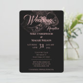 Uitnodiging van de Elegant Evening Wedding Party (Staand voorkant)