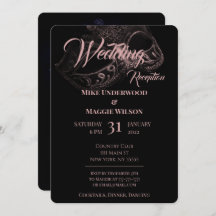 Uitnodiging van de Elegant Evening Wedding Party