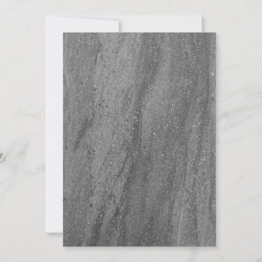 Uitnodiging van de Elegant Granite Engagement Part (Achterkant)