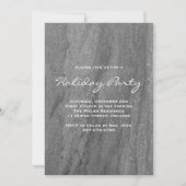 Uitnodiging van de Elegant Granite Holiday Party (Voorkant)