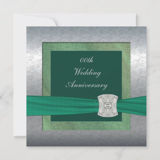 Uitnodiging van de Elegant Wedding Jubileum (Voorkant)