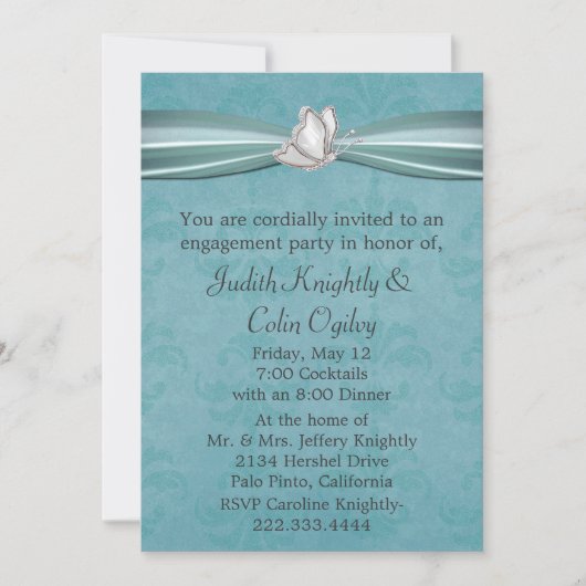 Uitnodiging van de Engagement Party (Voorkant)