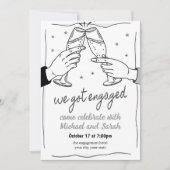 Uitnodiging van de Engagement Party (Voorkant)