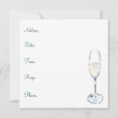 Uitnodiging van de Engagement Party (Achterkant)