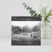 Uitnodiging van de Engagement Party (Staand voorkant)