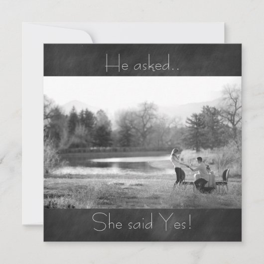 Uitnodiging van de Engagement Party (Voorkant)