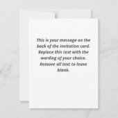 Uitnodiging van de Engagement Party (Achterkant)