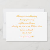 Uitnodiging van de Engagement Party (Achterkant)