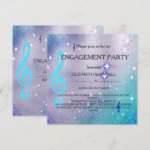 Uitnodiging van de Engagement Party (Voorkant / Achterkant)