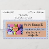 Uitnodiging van de Engagement Party (Voorkant / Achterkant)