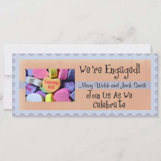 Uitnodiging van de Engagement Party (Voorkant)