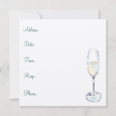 Uitnodiging van de Engagement Party (Achterkant)