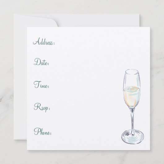 Uitnodiging van de Engagement Party (Achterkant)