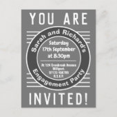 Uitnodiging van de Engagement Party Briefkaart (Voorkant)