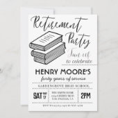 Uitnodiging van de Engelse Teacher Retirement Part (Voorkant)