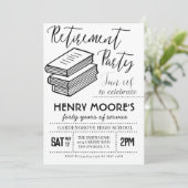 Uitnodiging van de Engelse Teacher Retirement Part (Staand voorkant)