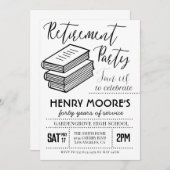 Uitnodiging van de Engelse Teacher Retirement Part (Voorkant / Achterkant)