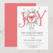 Uitnodiging van de Eve Cocktail Party in het nieuw (Voorkant / Achterkant)