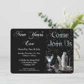 Uitnodiging van de Eve Cocktail Party in het nieuw (Staand voorkant)