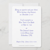 Uitnodiging van de Eve Cocktail Party voor het nie (Achterkant)