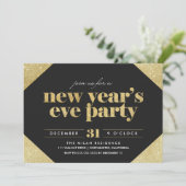 Uitnodiging van de Eve Party van Glitter in het ni (Staand voorkant)