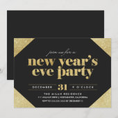Uitnodiging van de Eve Party van Glitter in het ni (Voorkant / Achterkant)