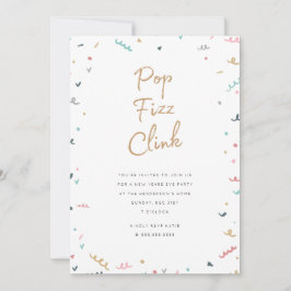 Uitnodiging van de Eve Party van het nieuwe jaar