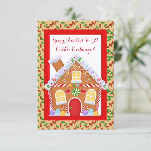 Uitnodiging van de Exchange-partij North Pole Cook (Staand voorkant)