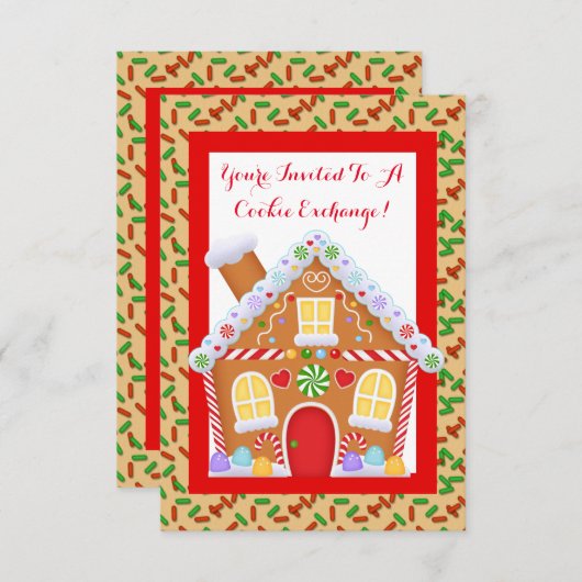 Uitnodiging van de Exchange-partij North Pole Cook (Voorkant / Achterkant)