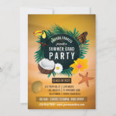 Uitnodiging van de exotische tropische proefvaarde (Voorkant)