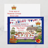 Uitnodiging van de feestdag voor de feestdag briefkaart (Voorkant / Achterkant)