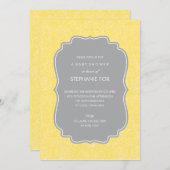 Uitnodiging van de Floral Party (Geel) (Voorkant / Achterkant)