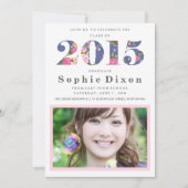 Uitnodiging van de Floral Year Graduation Party (Voorkant)