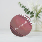 Uitnodiging van de football (Staand voorkant)