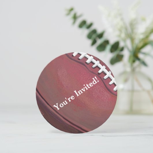 Uitnodiging van de football (Staand voorkant)