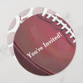 Uitnodiging van de football (Voorkant / Achterkant)