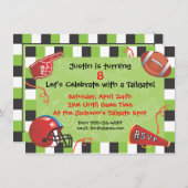 Uitnodiging van de football (Voorkant / Achterkant)