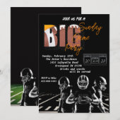 Uitnodiging van de football (Voorkant / Achterkant)