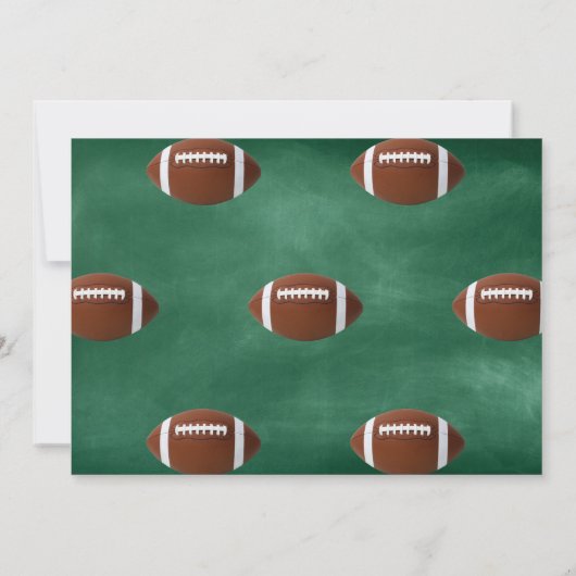 Uitnodiging van de football (Achterkant)