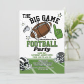 Uitnodiging van de football (Staand voorkant)